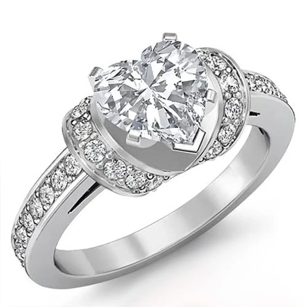 ▶Wedding Heart Diamond Ring for Women, F147